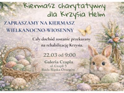 Kiermasz Wielkanocny dla Krzysia Helm 22.03.2026